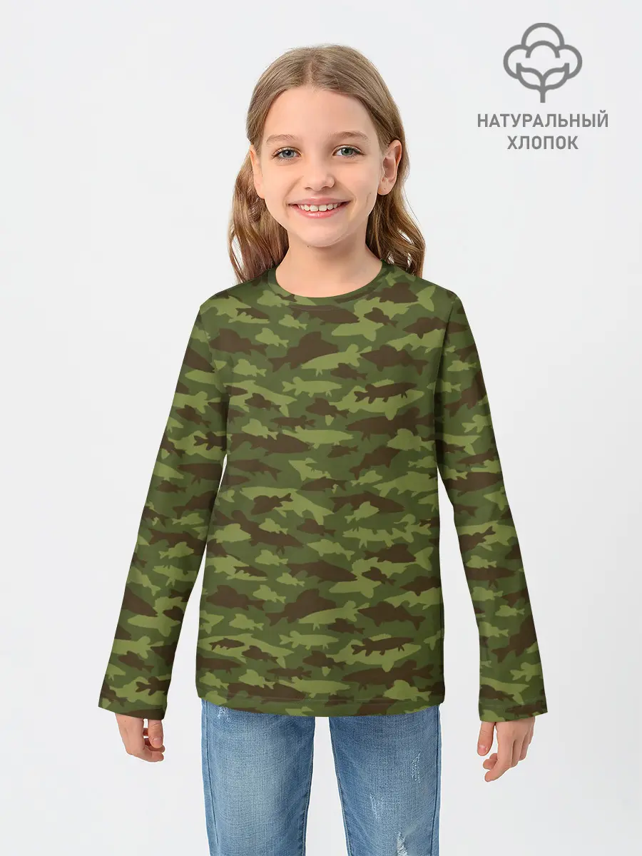 Детский лонгслив / Рыбак