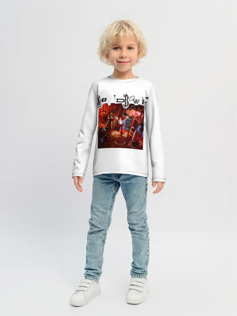 Детский лонгслив / Never Let Me Down - David Bowie