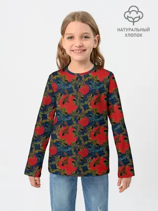 Детский лонгслив / Карпы