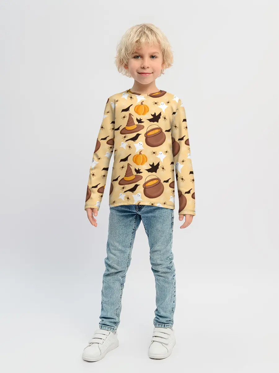 Детский лонгслив / Хеллоуин у ведьмы