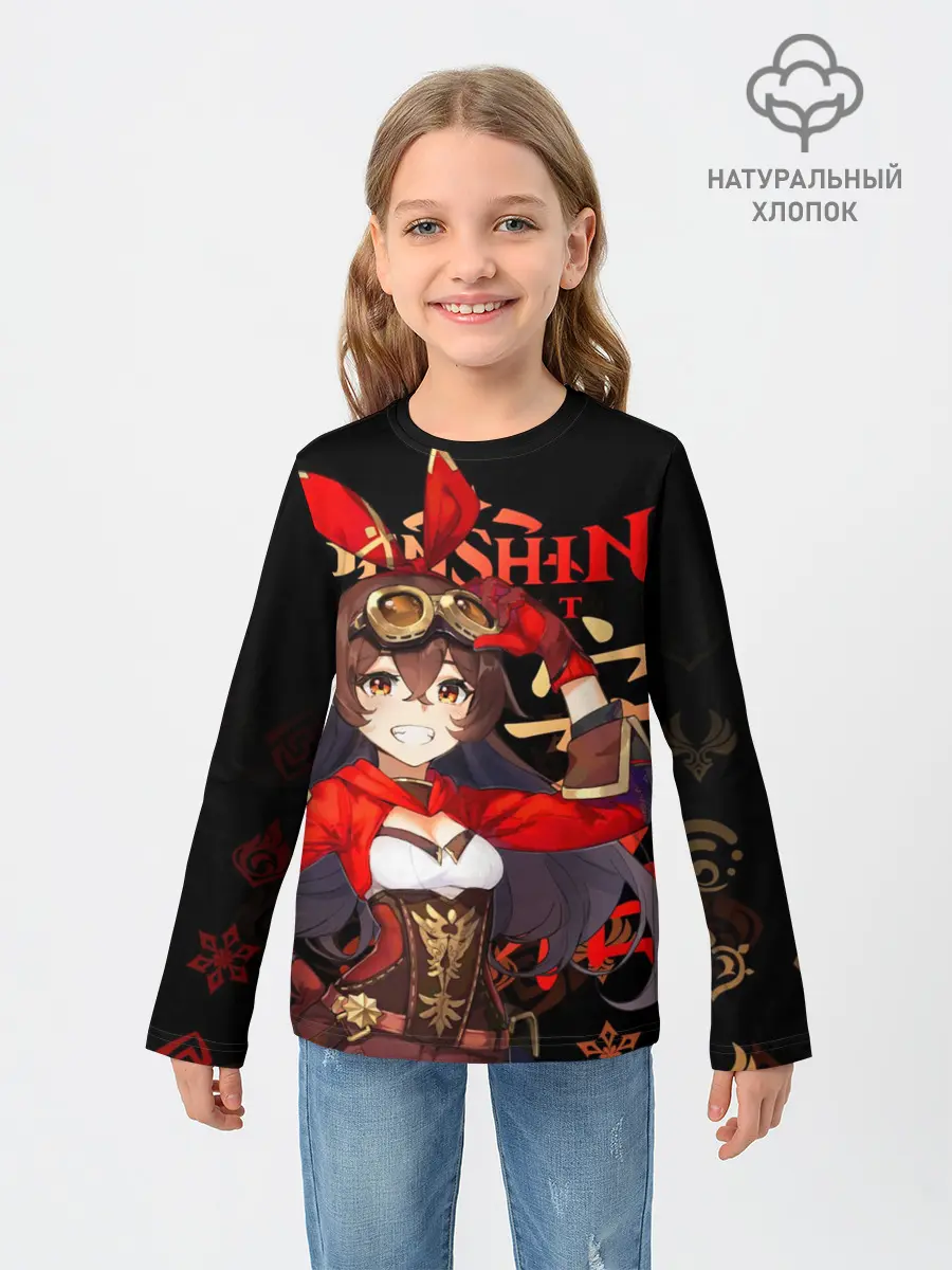 Детский лонгслив / Эмбер / Genshin Impact