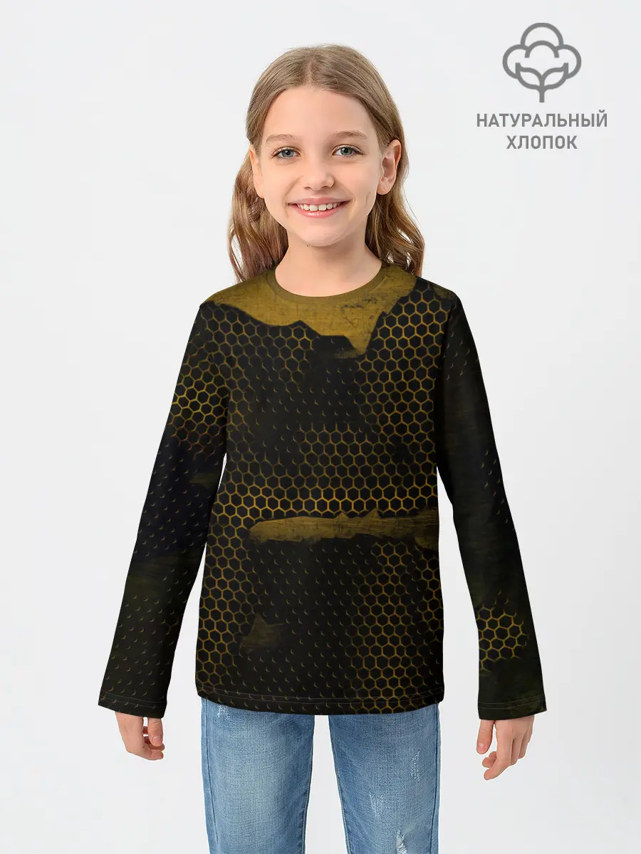 Детский лонгслив / Pittsburgh Penguins на спине