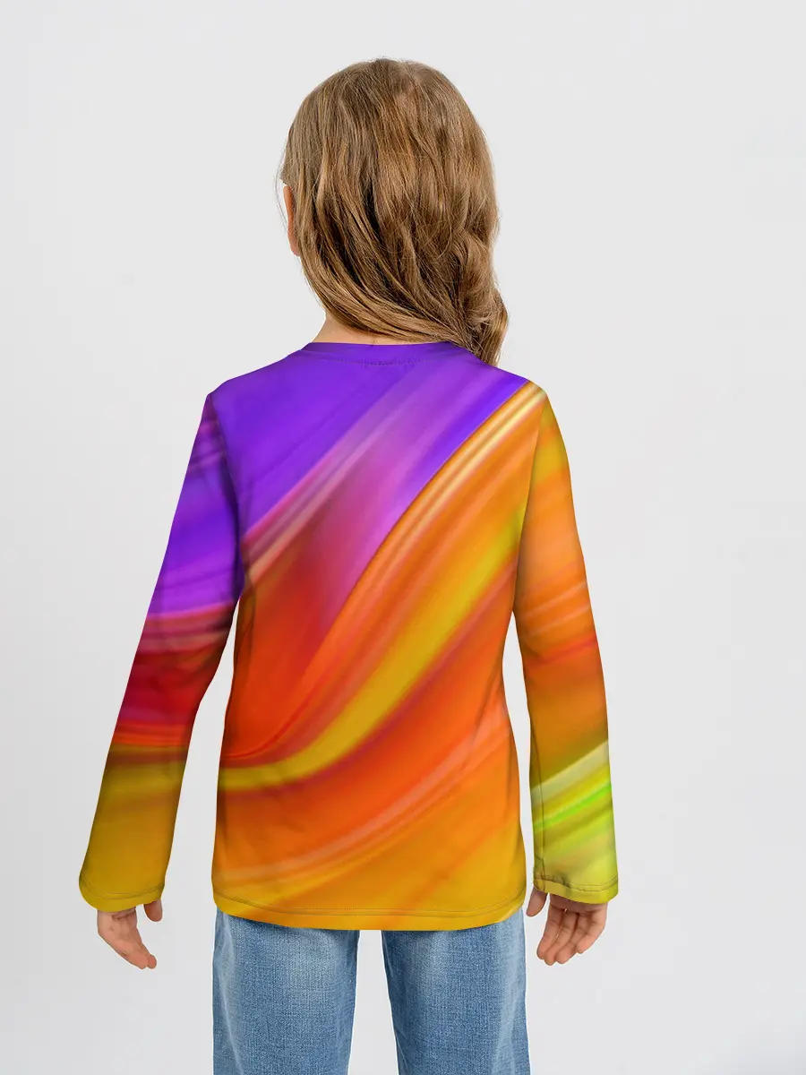 Детский лонгслив / Единорог | Unicorn | Rainbow