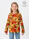 Детский лонгслив / Пицца с грибами