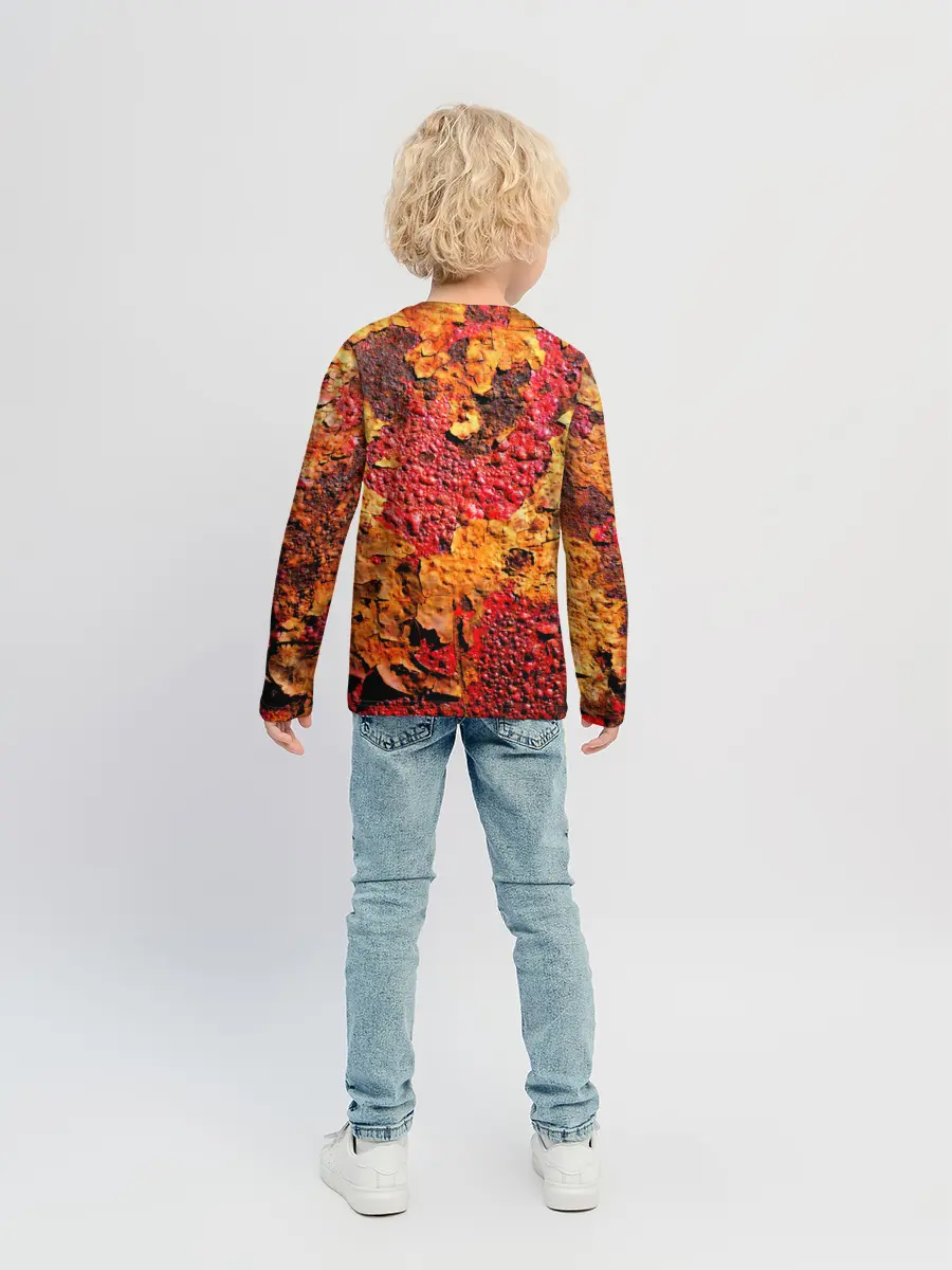 Детский лонгслив / Живопись коррозии металла