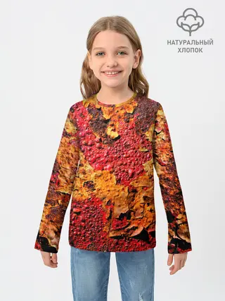 Детский лонгслив / Живопись коррозии металла