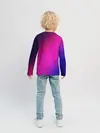 Детский лонгслив / Фиолетово-малиновый градиент