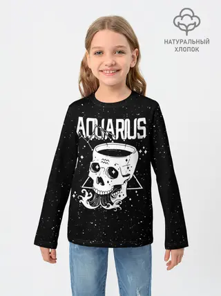 Детский лонгслив / Dark Aquarius