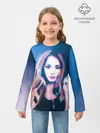 Детский лонгслив / Девушка с большими глазами