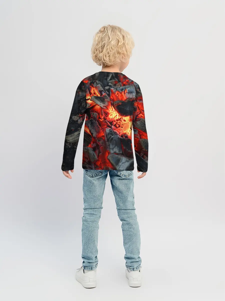 Детский лонгслив / Древесные угли