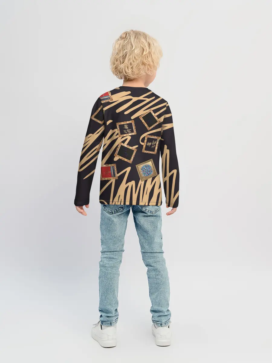Детский лонгслив / Street glamour