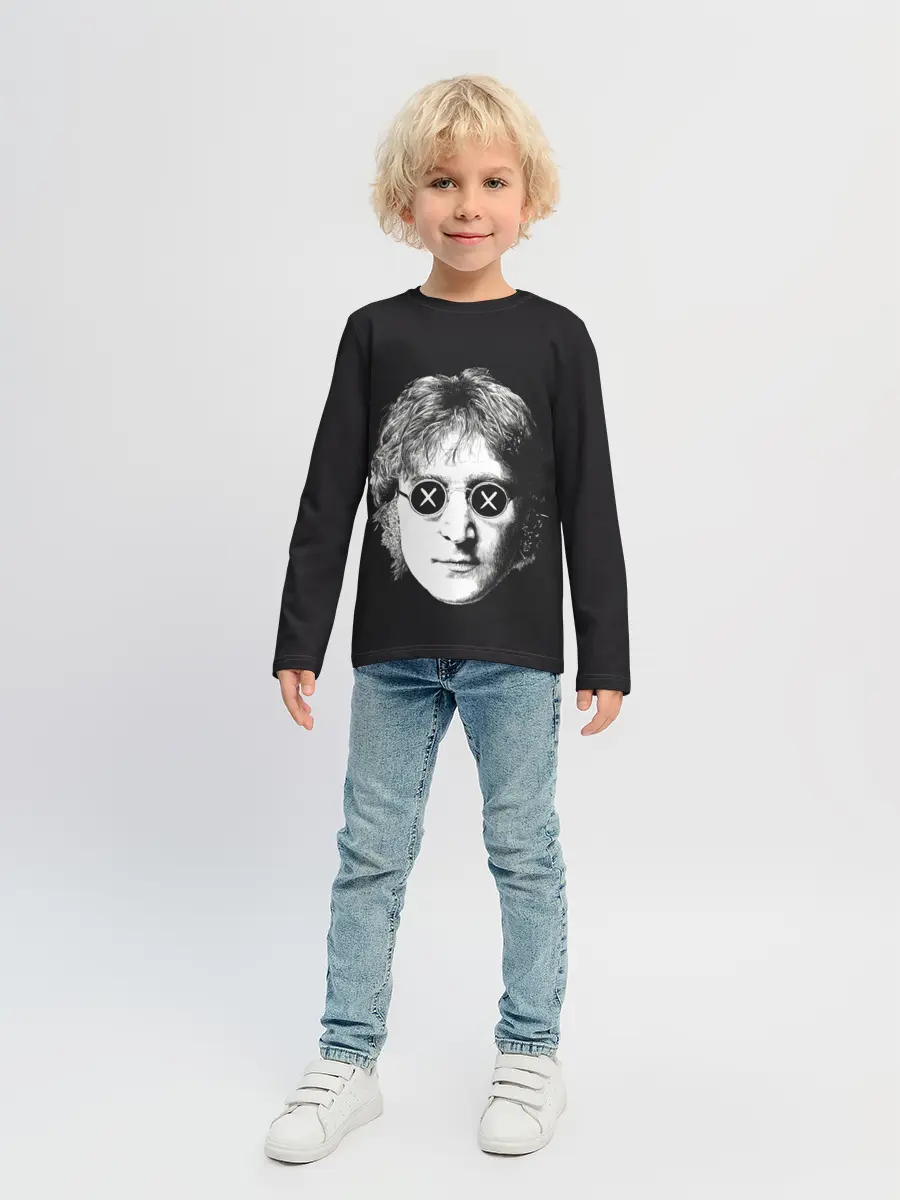 Детский лонгслив / Ленон в очках