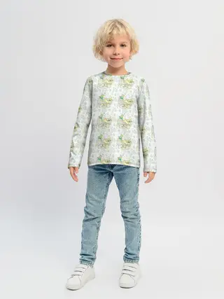 Детский лонгслив / Канарейки в клетках