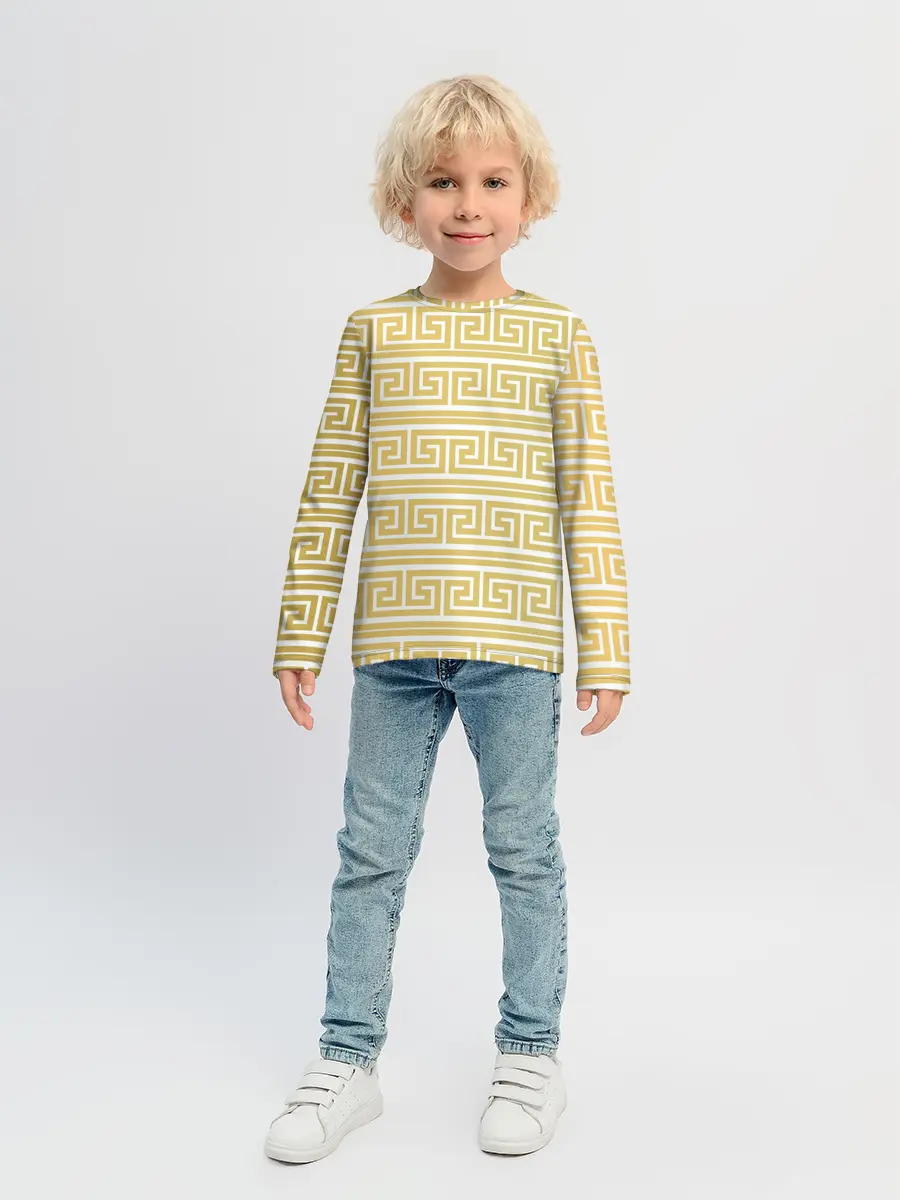 Детский лонгслив / Орнамент древней Греции