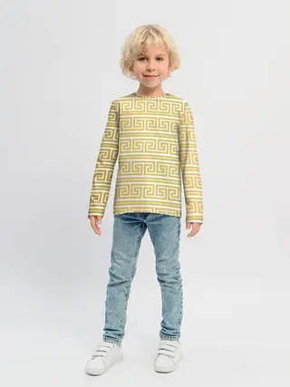 Детский лонгслив / Орнамент древней Греции