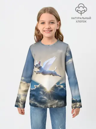 Детский лонгслив / Ангельский пес