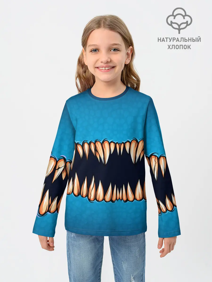 Детский лонгслив / Зубастая коллекция