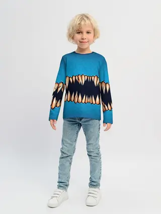 Детский лонгслив / Зубастая коллекция