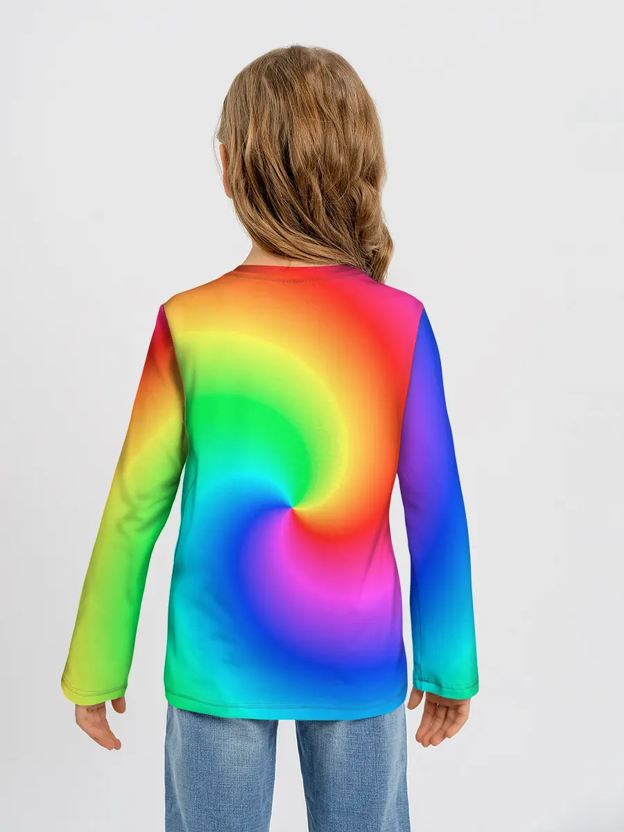 Детский лонгслив / Pepe rainbow