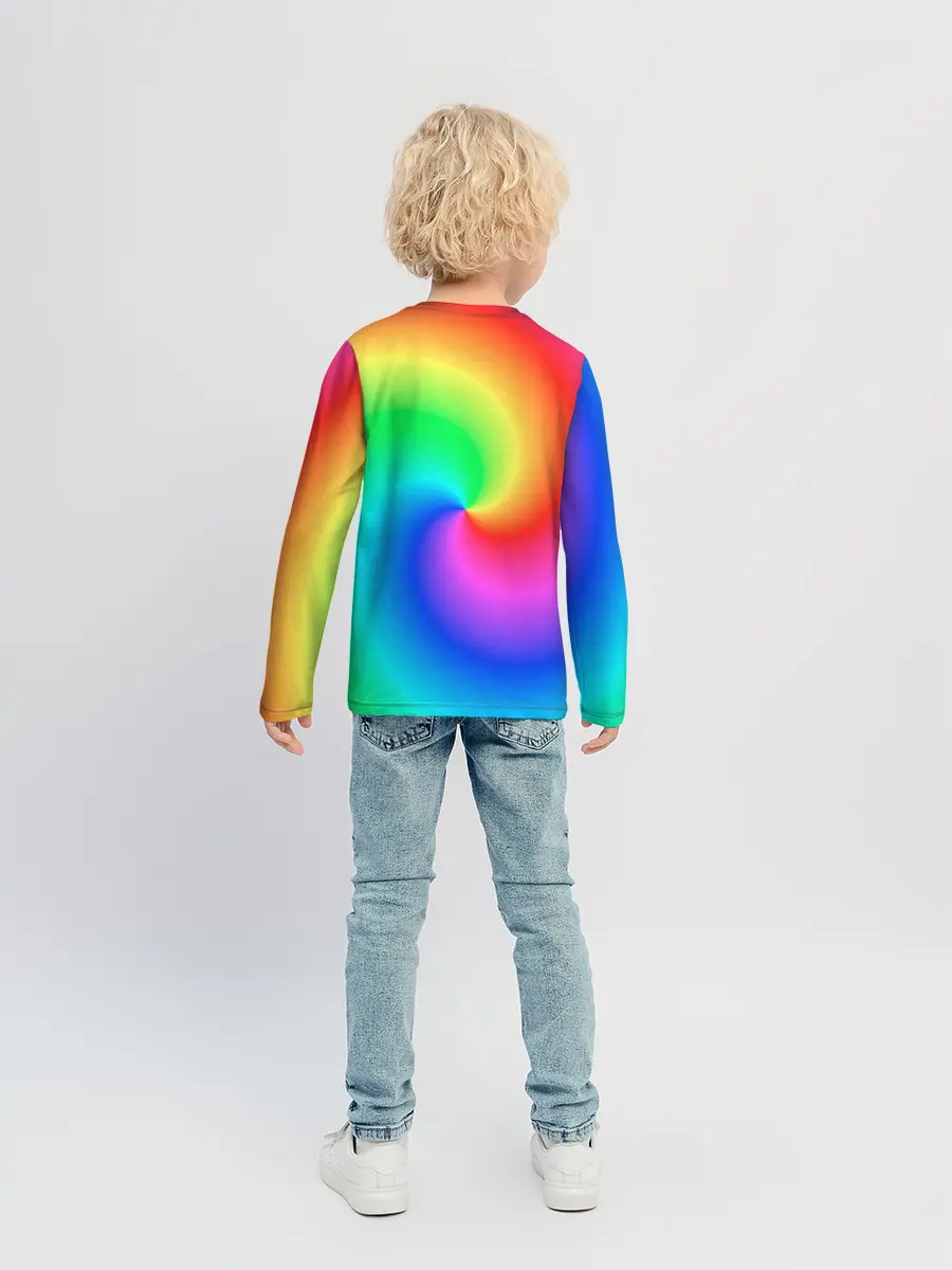 Детский лонгслив / Pepe rainbow