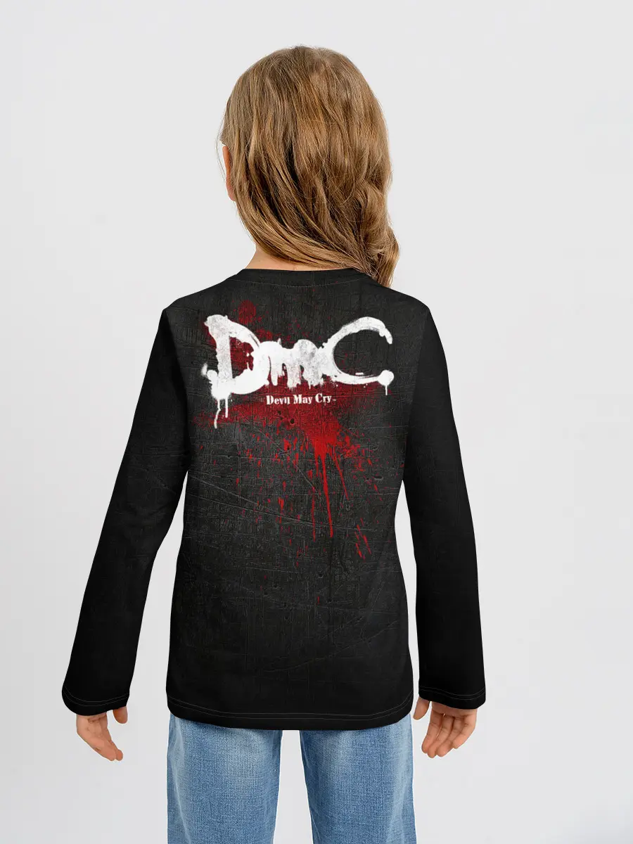 Детский лонгслив / Black Dante