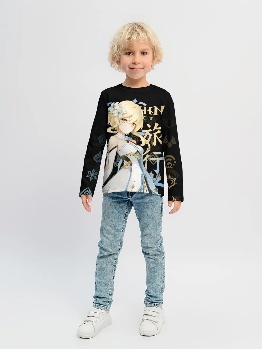 Детский лонгслив / Путешественница / Genshin Impact