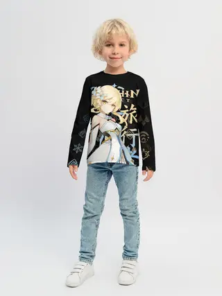 Детский лонгслив / Путешественница / Genshin Impact