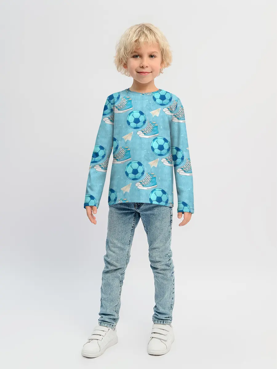 Детский лонгслив / Юный футболист