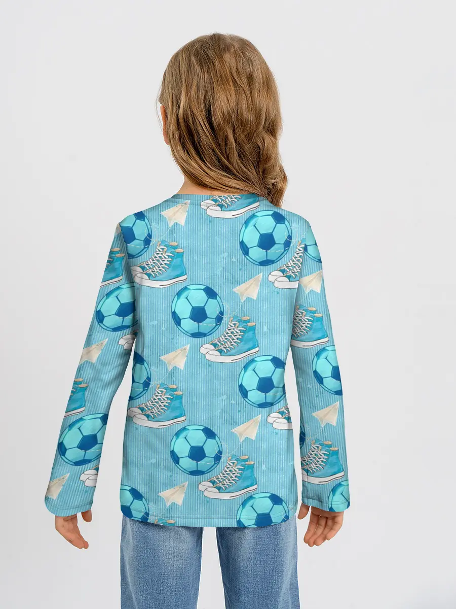 Детский лонгслив / Юный футболист