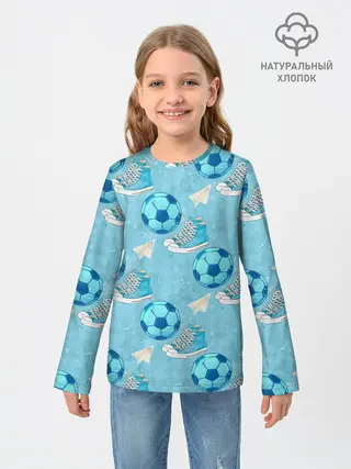 Детский лонгслив / Юный футболист