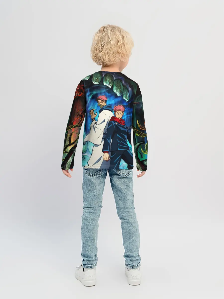 Детский лонгслив / Магическая битва, Итадори и Сукуна