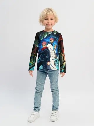 Детский лонгслив / Магическая битва, Итадори и Сукуна