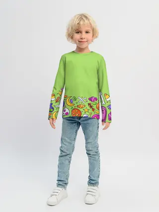 Детский лонгслив / Halloween art