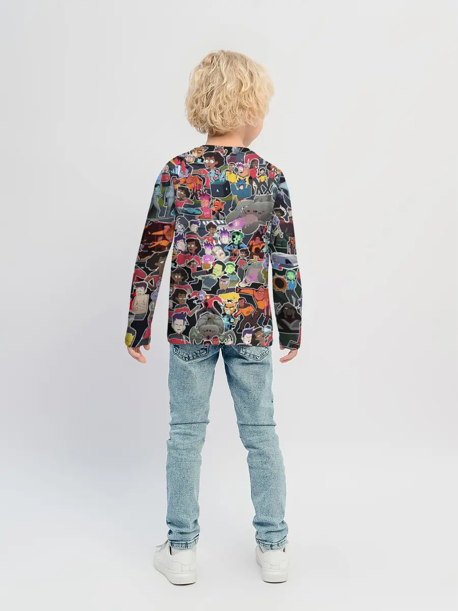 Детский лонгслив / Нижние палубы стикерпак