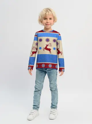 Детский лонгслив / Новогодняя 2022