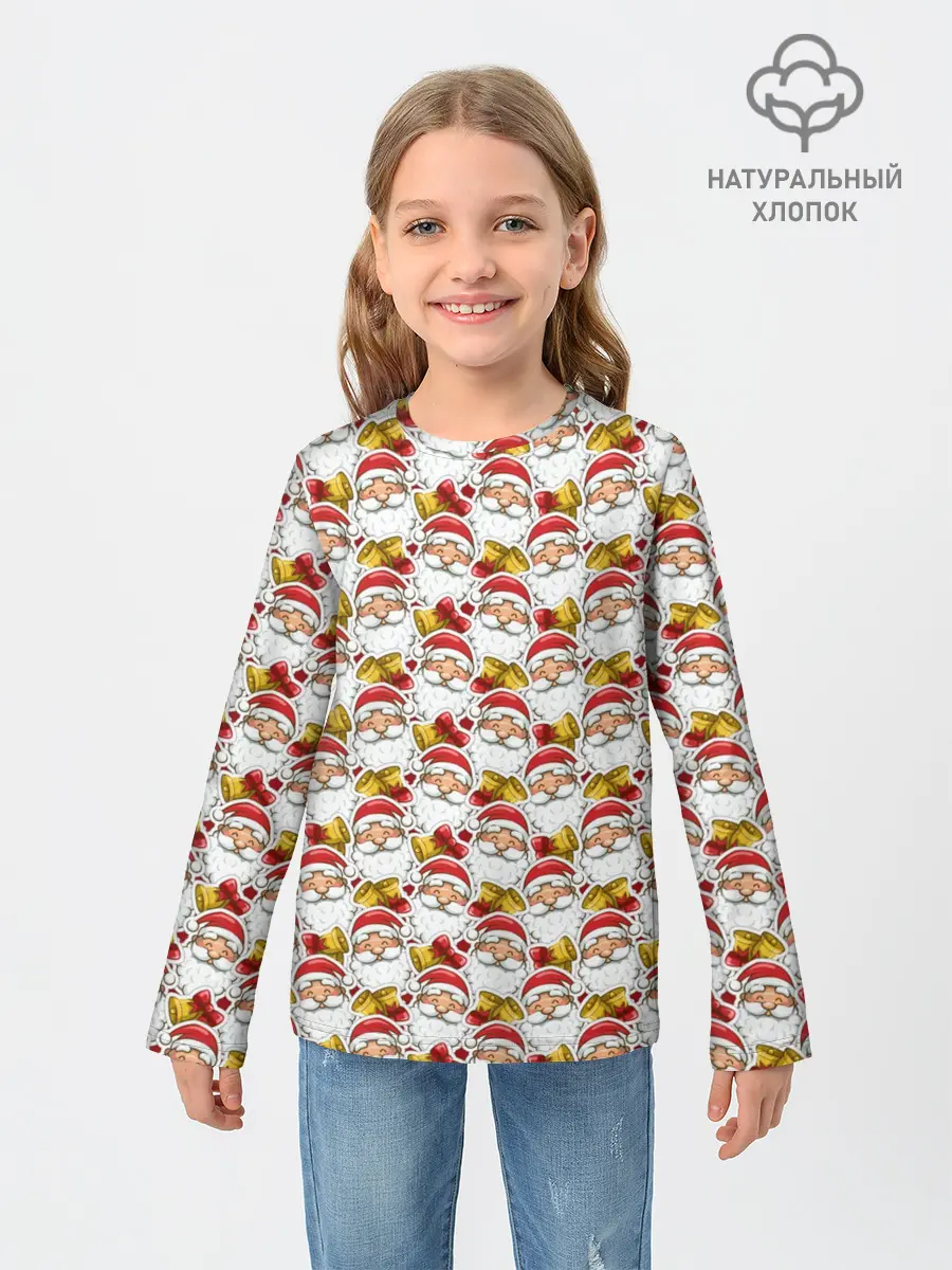 Детский лонгслив / Дед Мороз