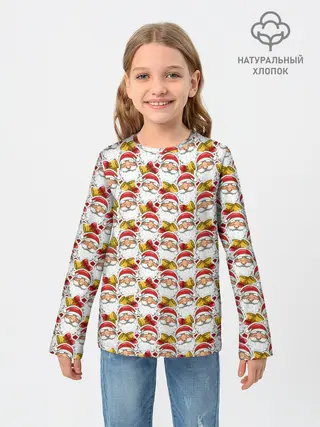 Детский лонгслив / Дед Мороз