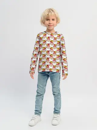 Детский лонгслив / Дед Мороз