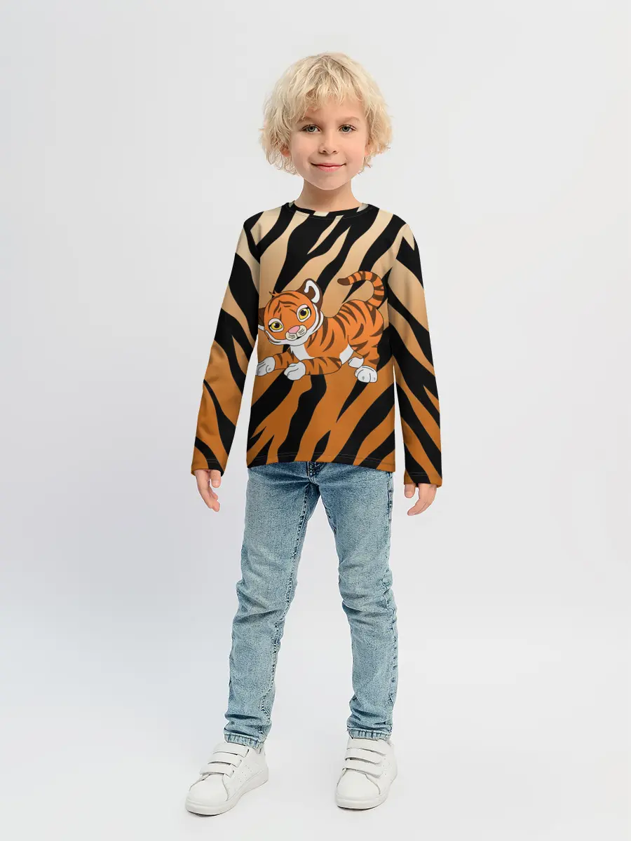 Детский лонгслив / Тигр 2022 | НОВЫЙ ГОД