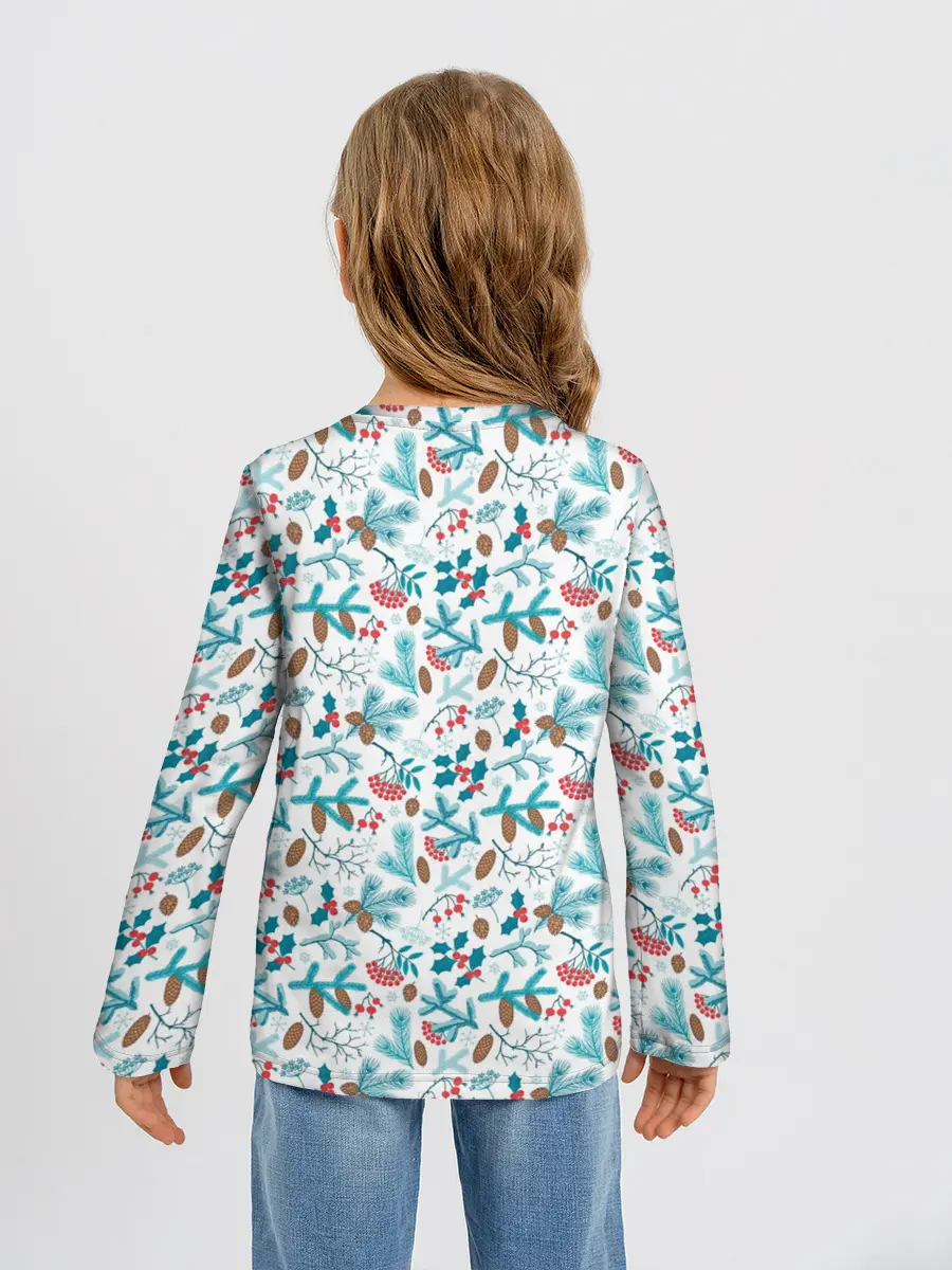 Детский лонгслив / Морозная Зимняя Свежесть