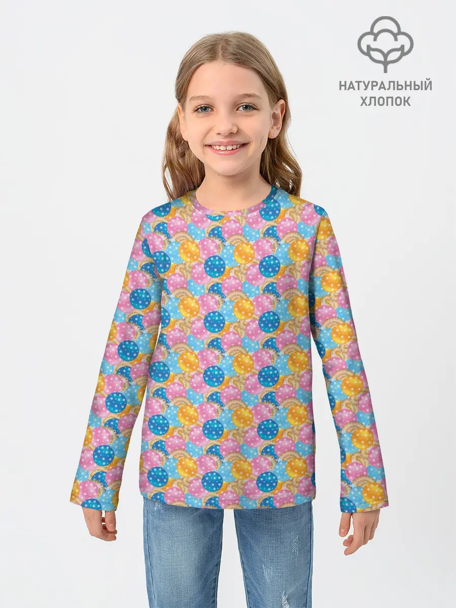 Детский лонгслив / Новогодние Ёлочные Шары