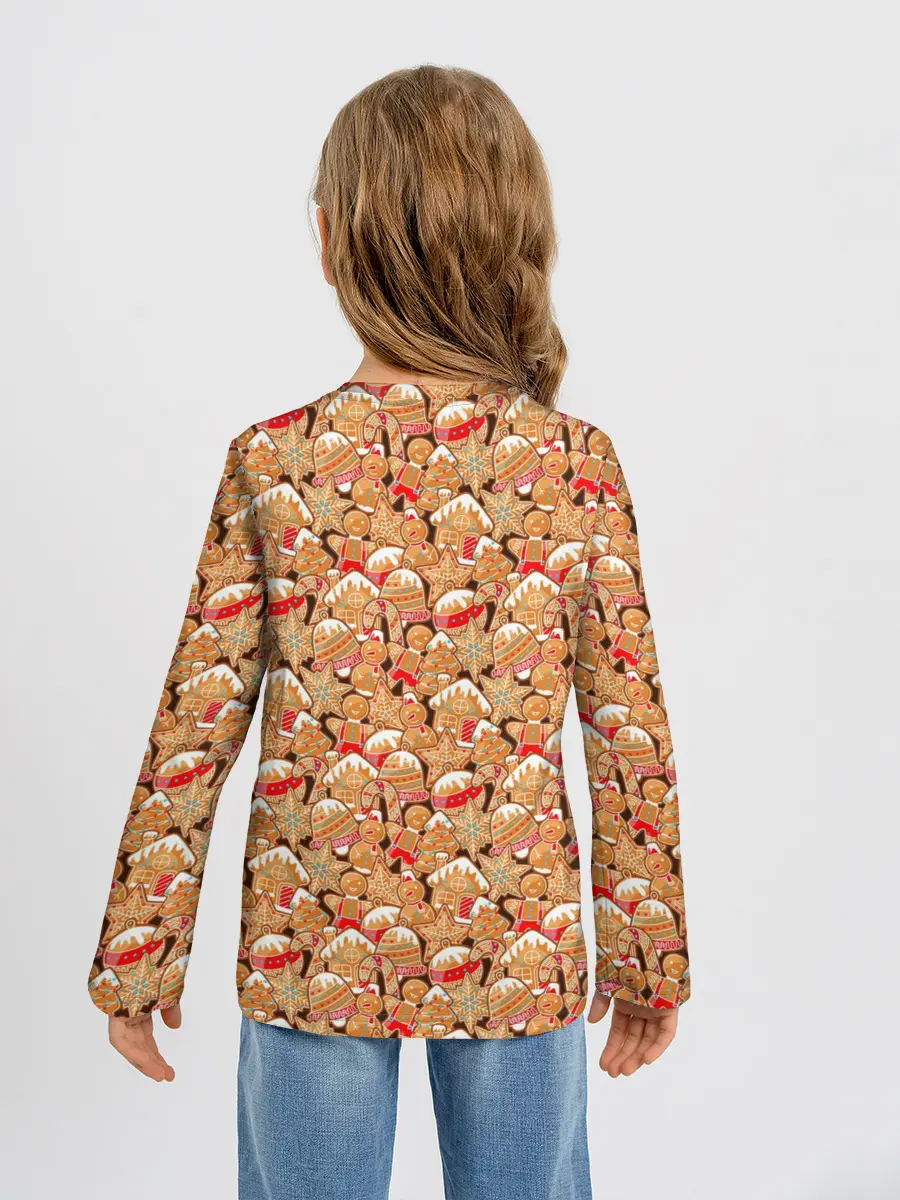 Детский лонгслив / Праздничное Печенье