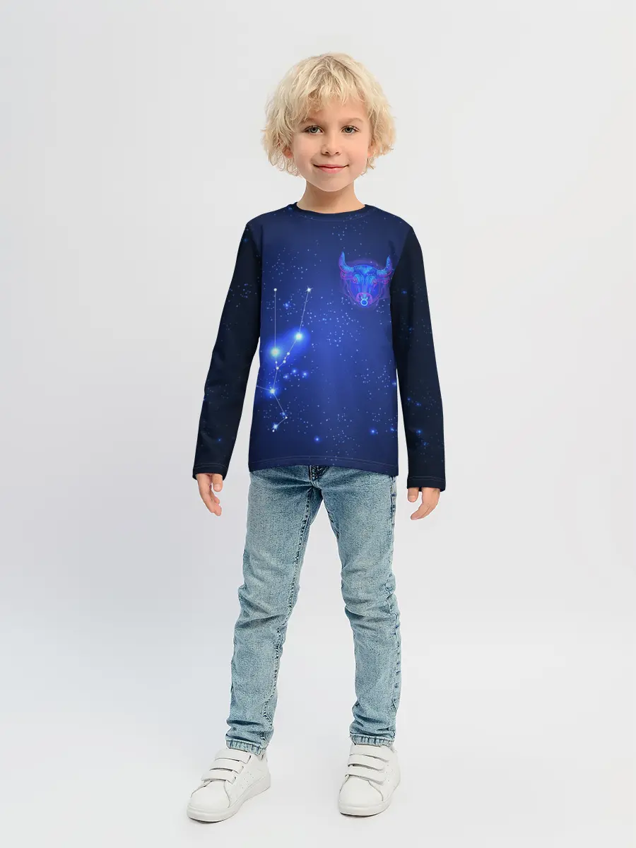 Детский лонгслив / Знак зодиака - Телец