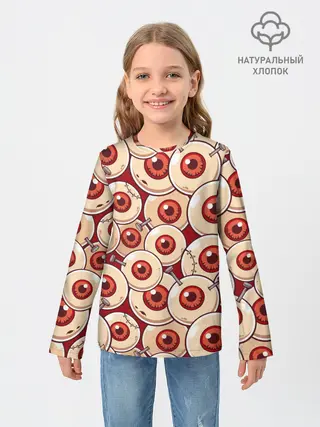 Детский лонгслив / Zombie Глаза