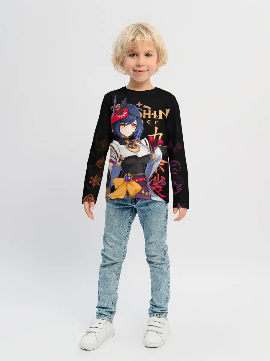 Детский лонгслив / Сара / Genshin Impact