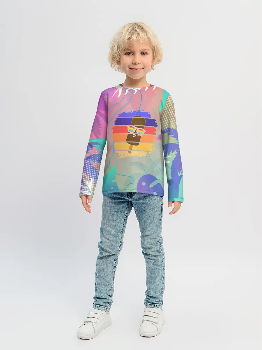 Детский лонгслив / Эскимо в Тропиках