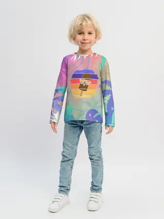 Детский лонгслив / Эскимо в Тропиках