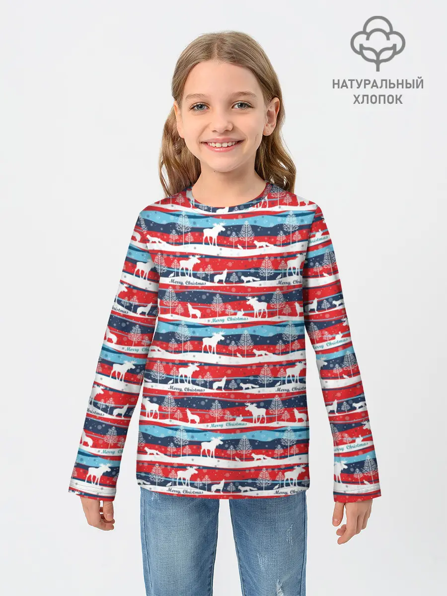 Детский лонгслив / Merry Christmas