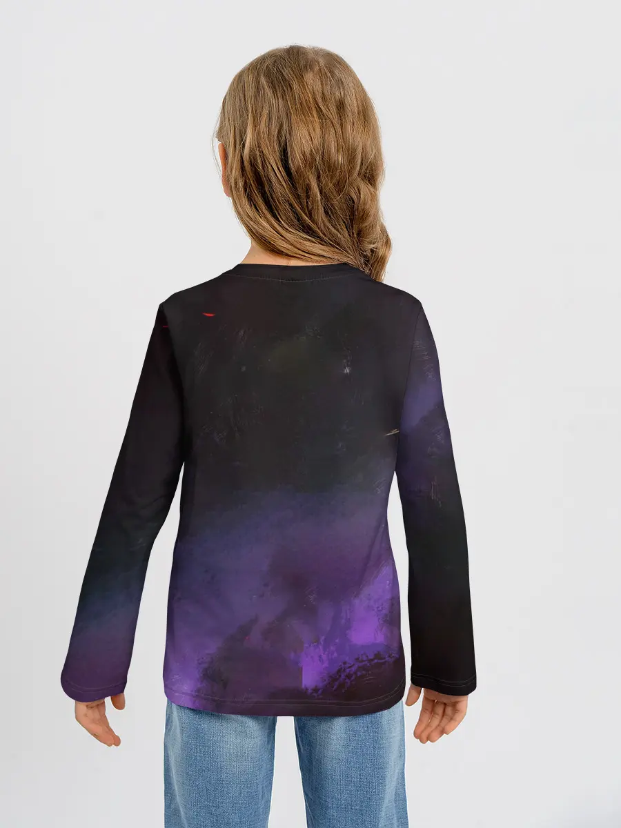 Детский лонгслив / Дио Брандо Космический из ДЖО джо