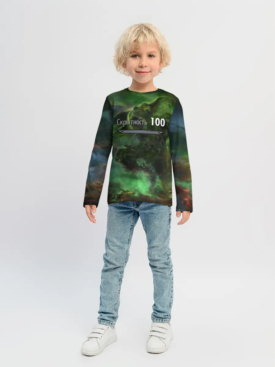 Детский лонгслив / Скрытность скайрим